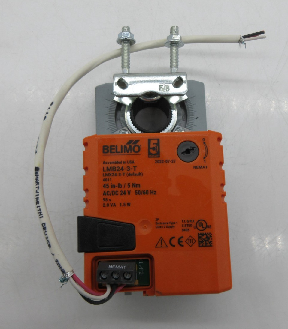 Belimo LMB24-3-T Non-Fail Safe Actuator 45 in-lb HVAC Damper 24VAC/DC