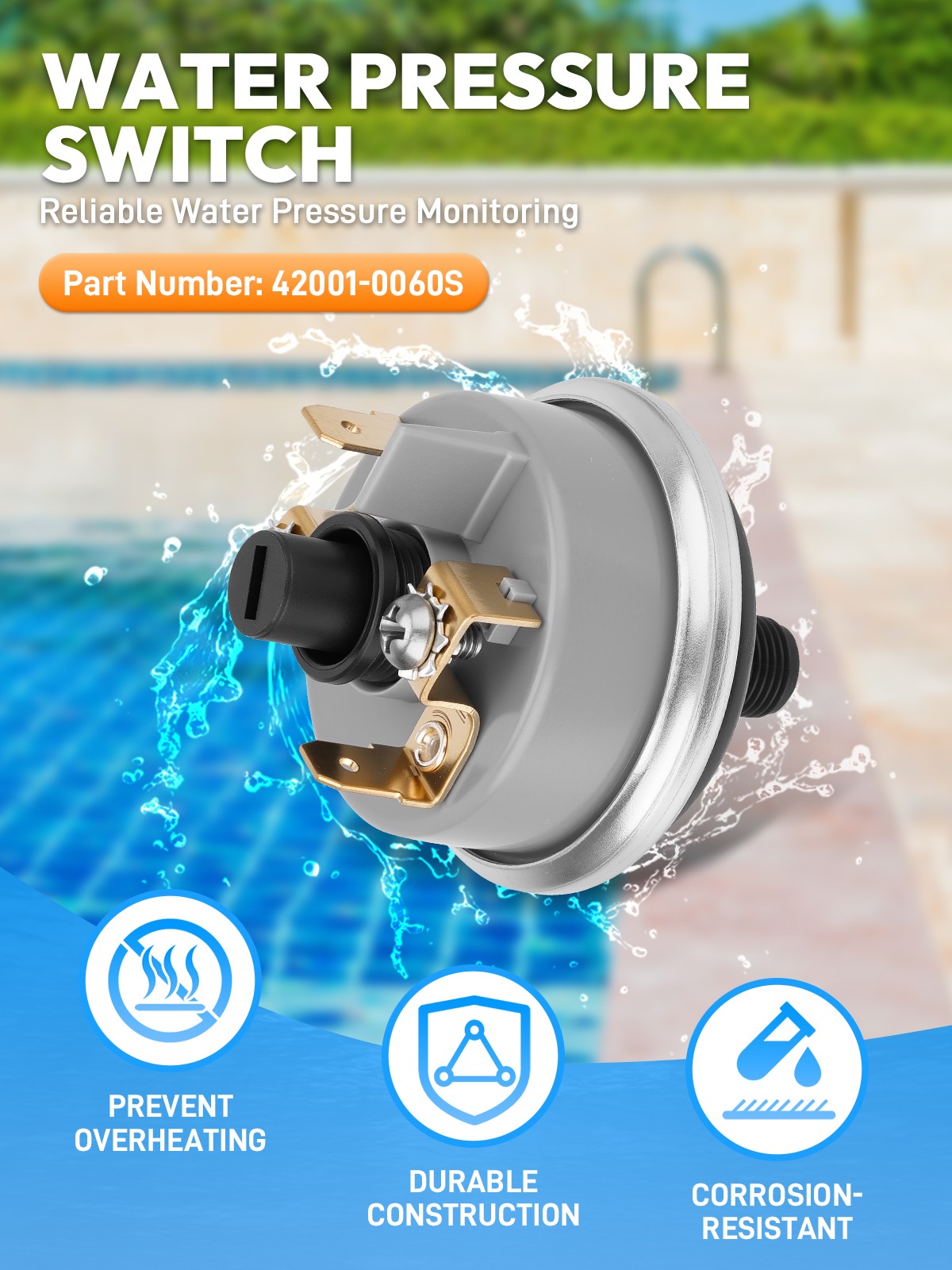 Pool Heater Repair Kit For Pentair Sta Rite Mastertemp & Max-E-Therm 42002-0024S