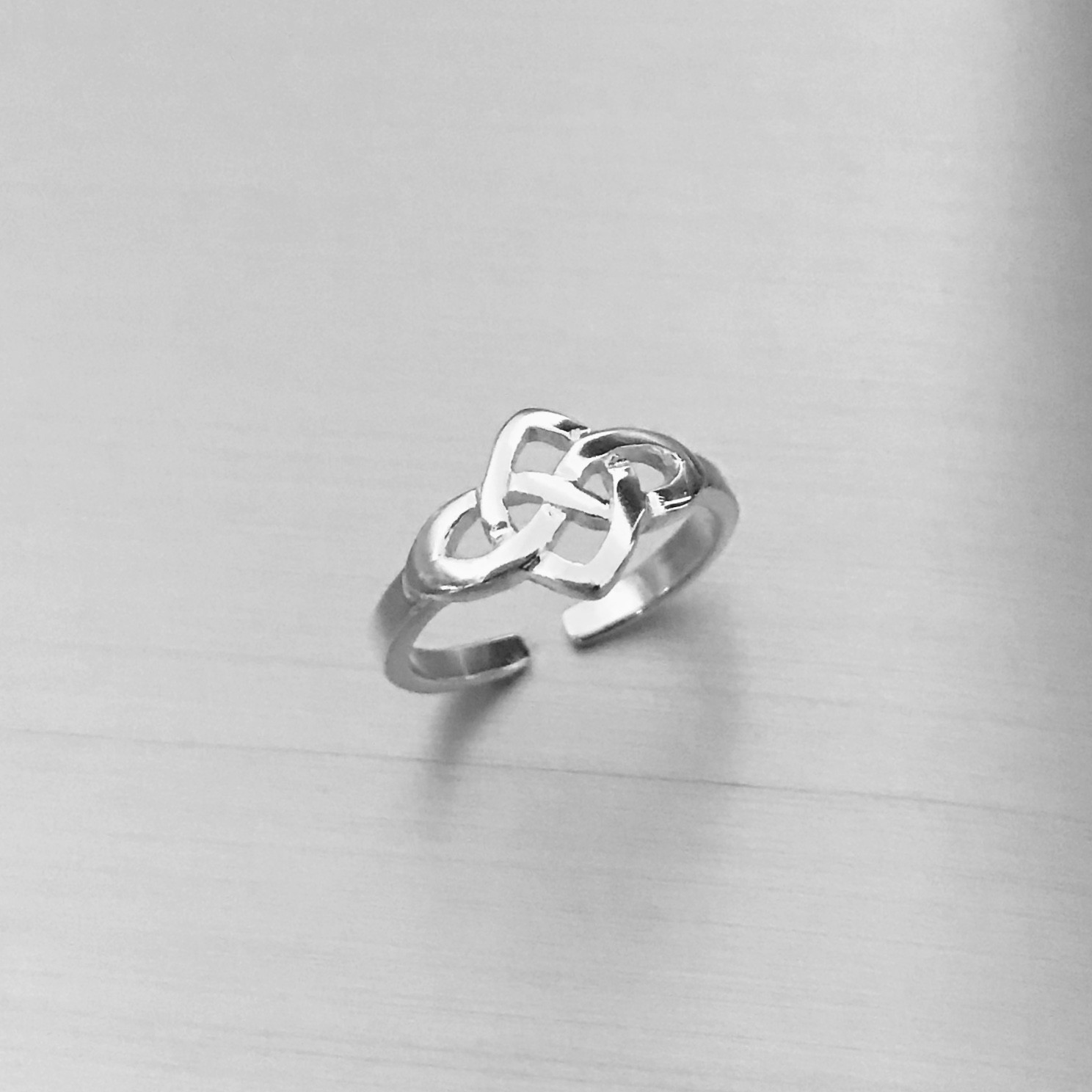 Sterling Silver Celtic Infinity Toe Ring, Love Knot Ring, Silver Rings