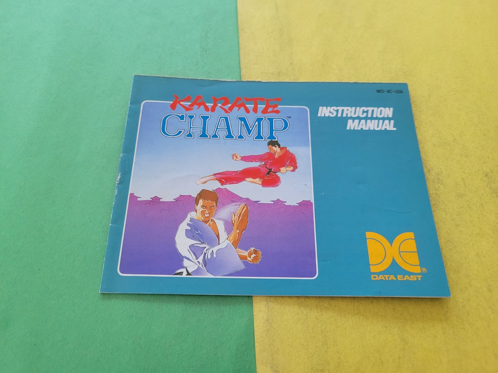 Karate Champ Nintendo NES Manual Only ~ Instruction Booklet