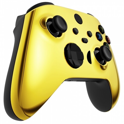 Chrome Gold Xbox One Series S|X SMART Custom Rapid Fire Modded Controller FPS