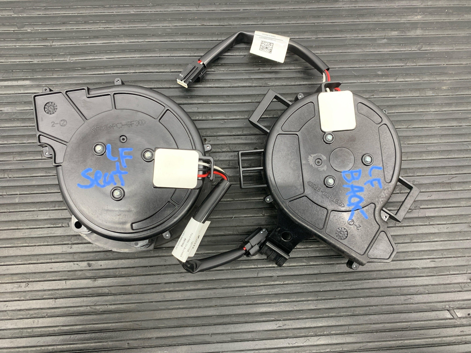 2021 - 2023 FORD F150 OEM FRONT LEFT UPPER & LOWER SEAT BLOWER MOTOR SET OF 2