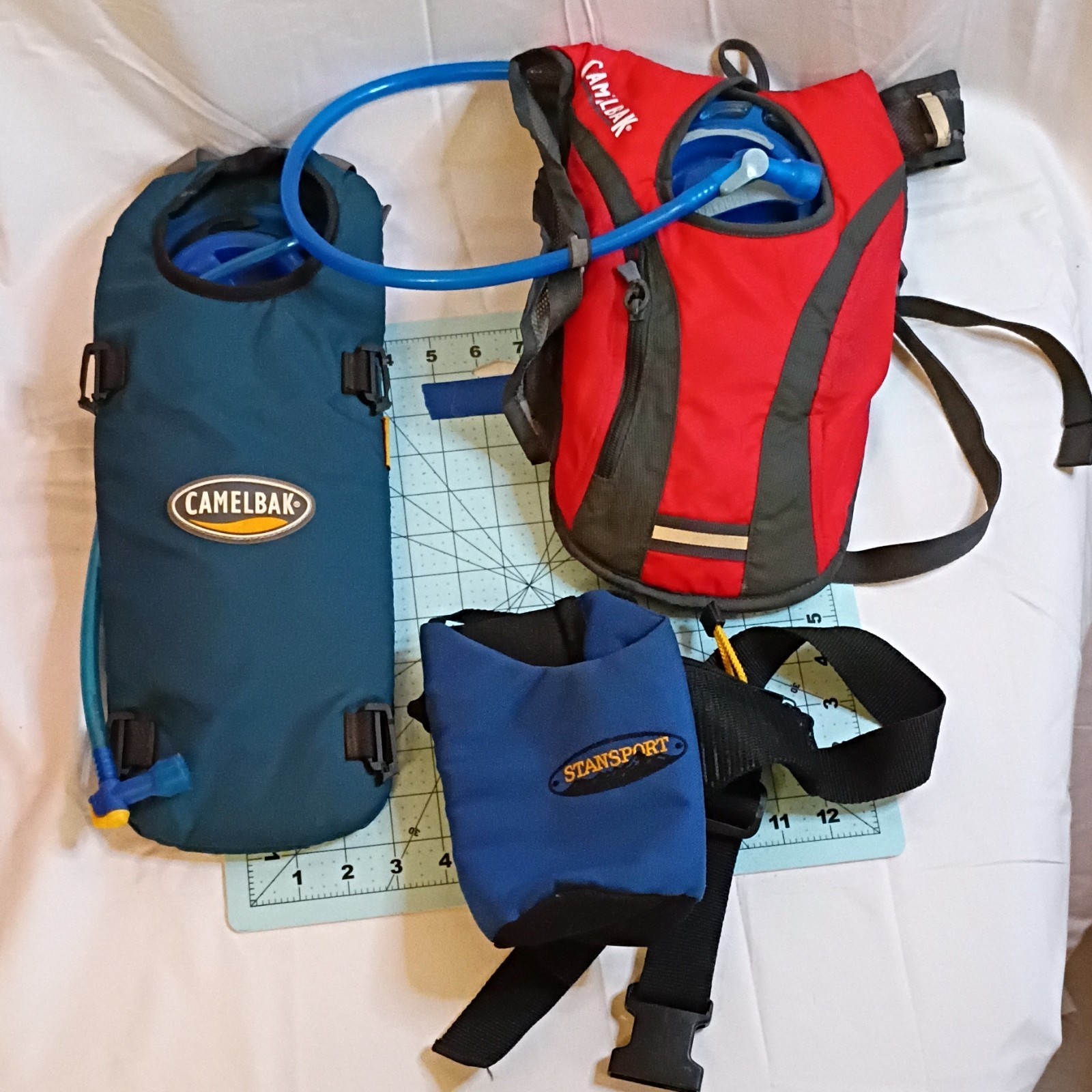 CamelBak Rogue 2L Unbottle 70 Hydration Pack Red/Blue, Stansport Blue Waist Pack