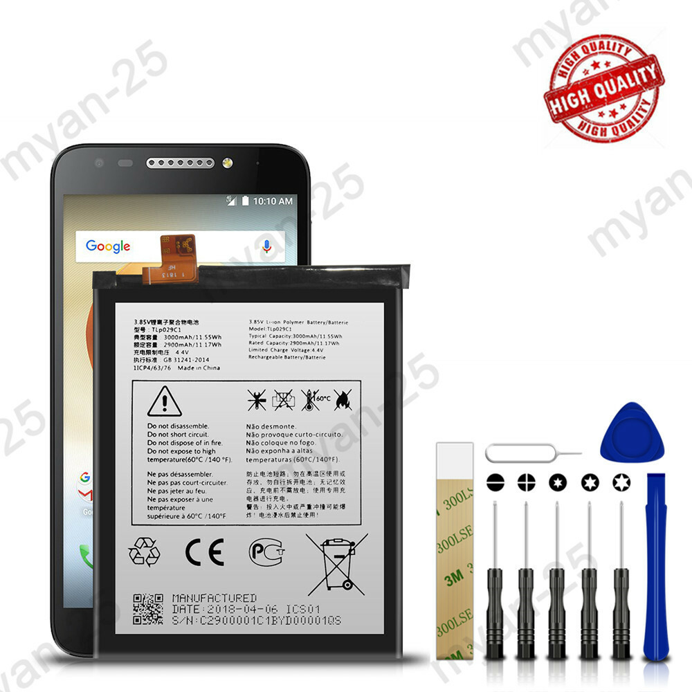 For T-Mobile Alcatel Revvl 5049W Replacement Battery TLP029C1 Tools