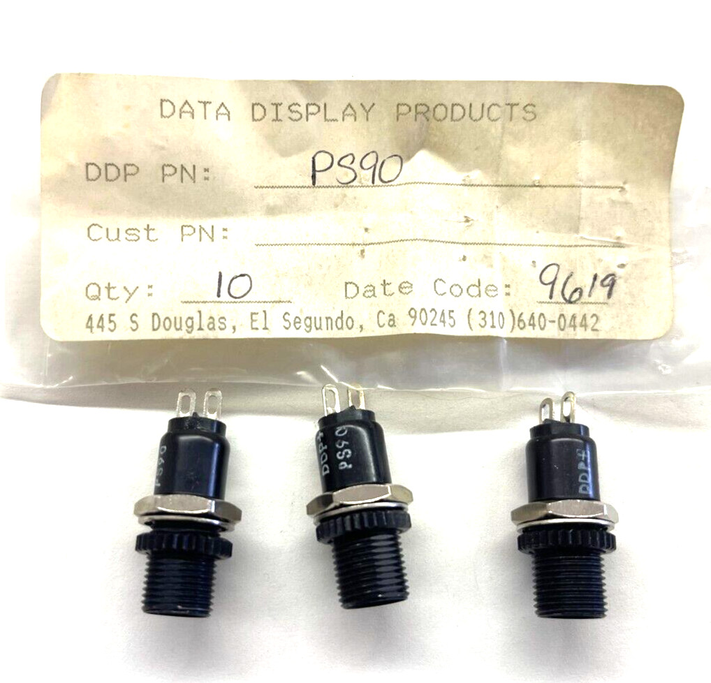 (3 PIECE LOT) PS90, DATA DISPLAY LED Mounting Hardware 0.29in SOLDER NO LENS