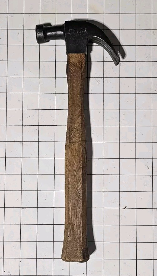 Antique Bell Face Hand Made Drop Forged Adz-Eye Claw Hammer