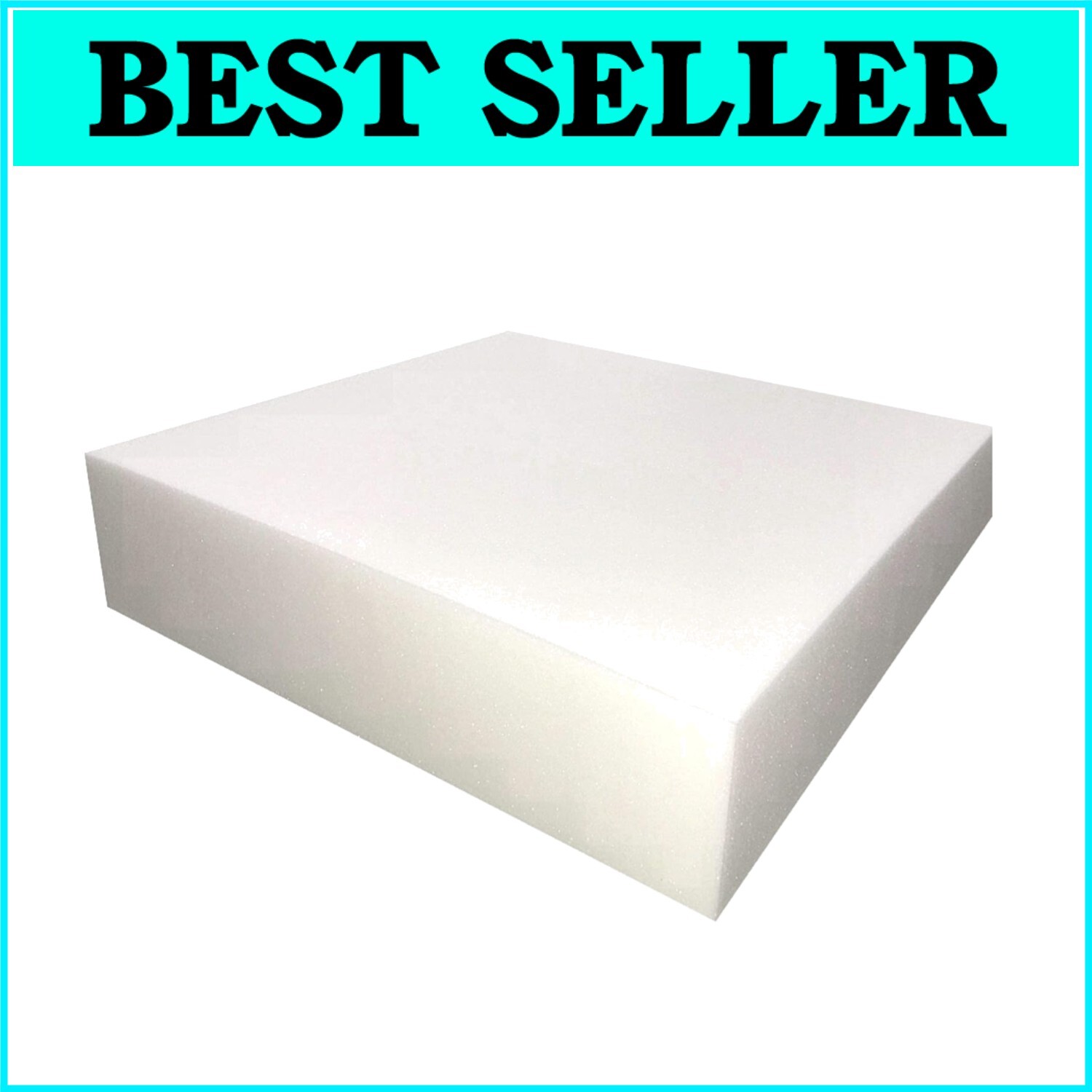 Firm 5" Thick Polyurethane Foam Cushion - Versatile Use for Furniture & Vehicles