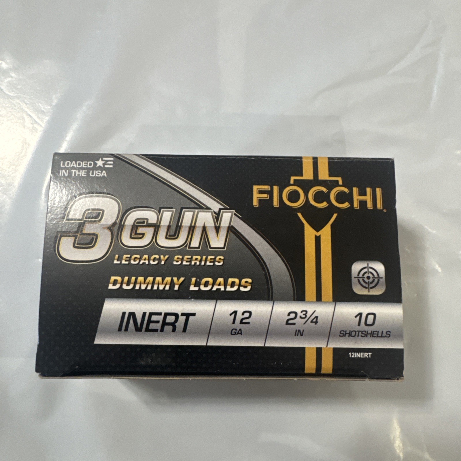 Snap Cap Fiocchi 2 3/4” length Gun Match Dummy Shotshells, 12 Gauge, 10 Rounds,