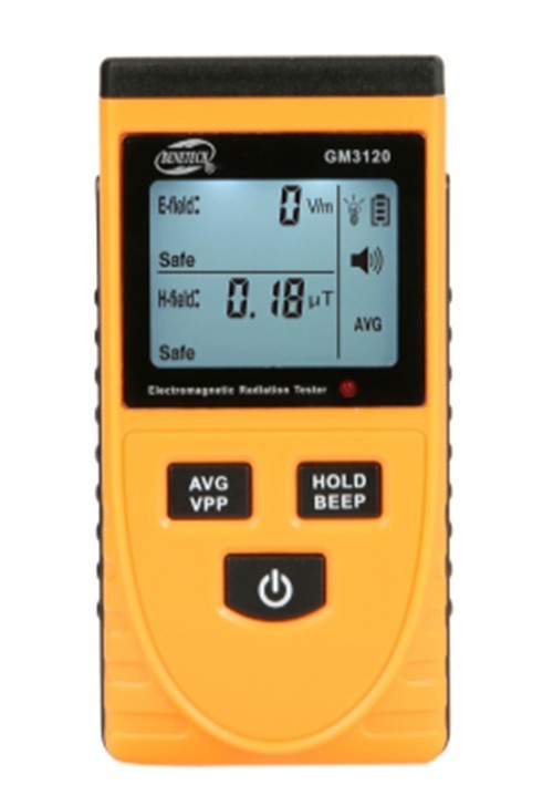 Benetech Electromagnetic Radiation Tester, 1 v/m~1999v/m, 0.01uT~19.99uT, GM3120
