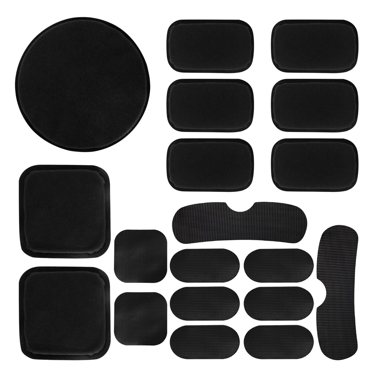 AOUTACC Universal Airsoft Helmet Pads, Medium, As Shown,Black