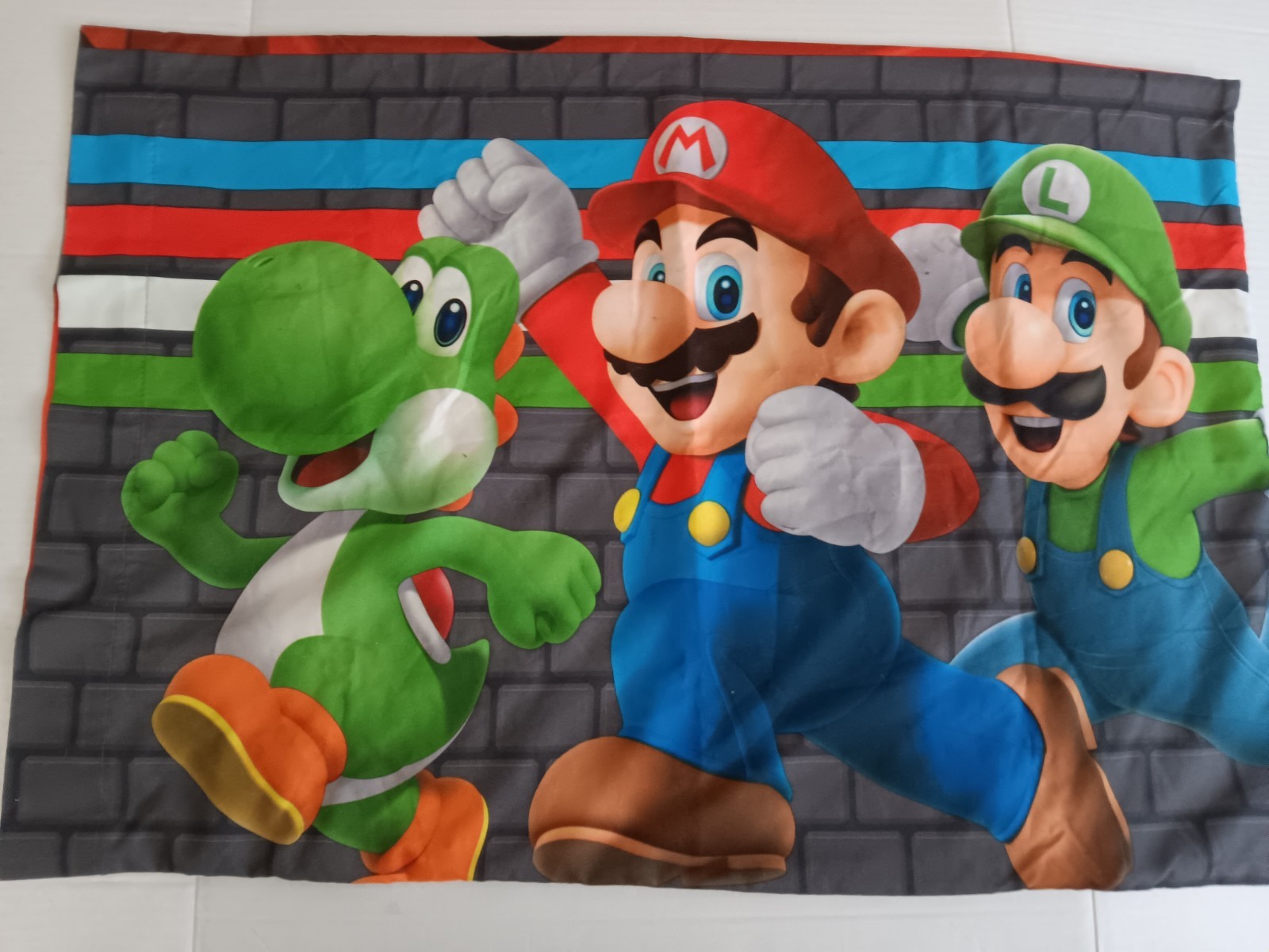 Super Mario Bros PILLOWCASE 2 Sided Different Graphics
