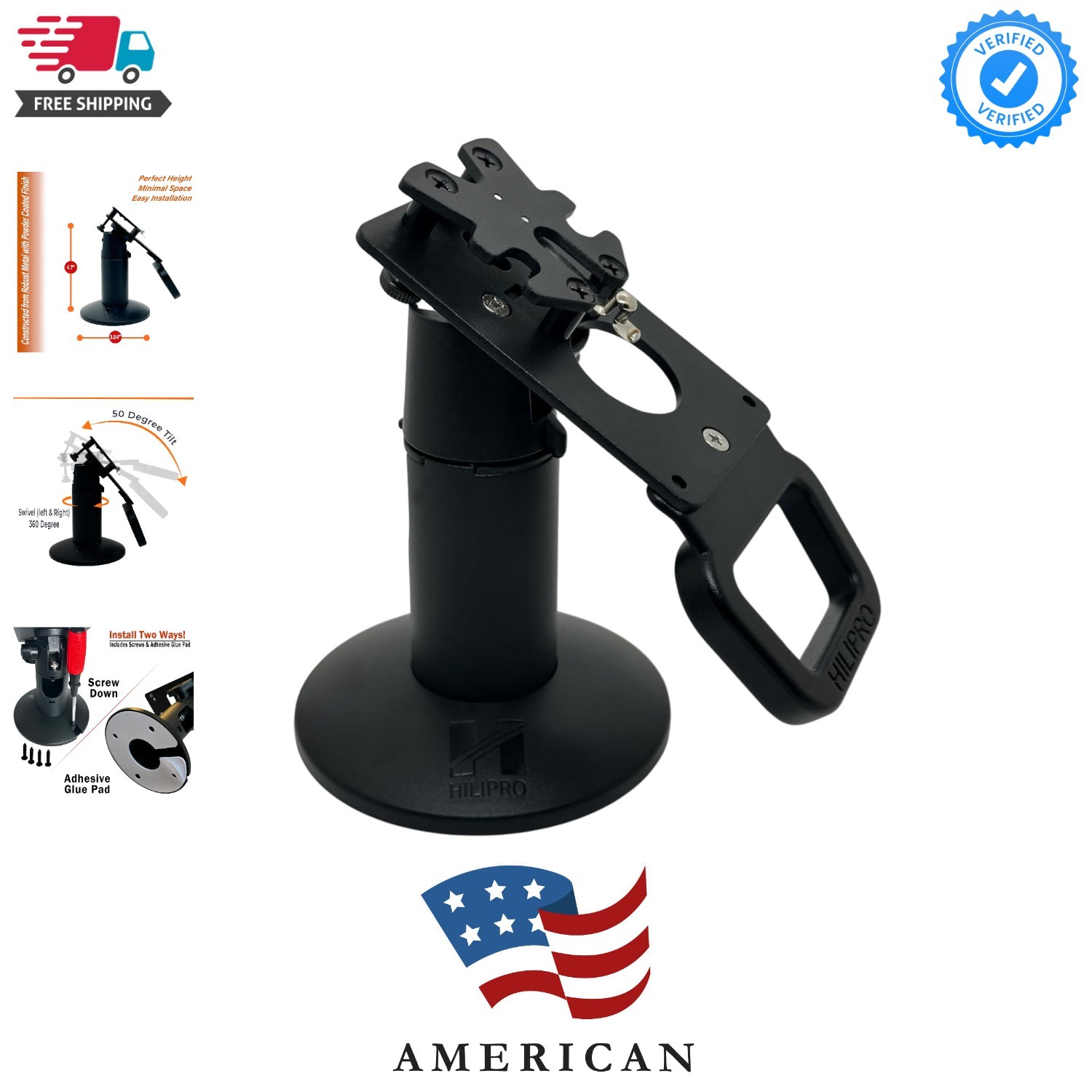 Point of Sale Stand -Swivel Stand for Ingenico Lane 3000, 3600, 5000, 7000, 8...