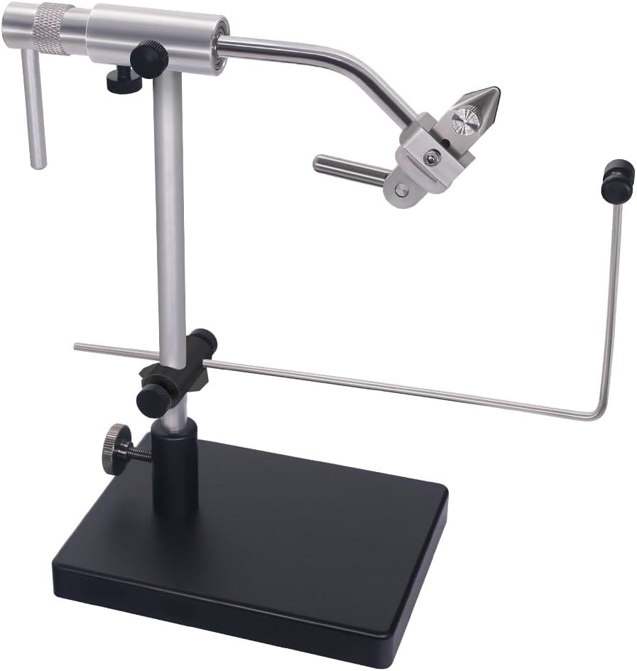 Rotary-Fly-Tying-Vise-Fly-Tying-Tools Equipment Fly Fishing Vice Kit with Pedest