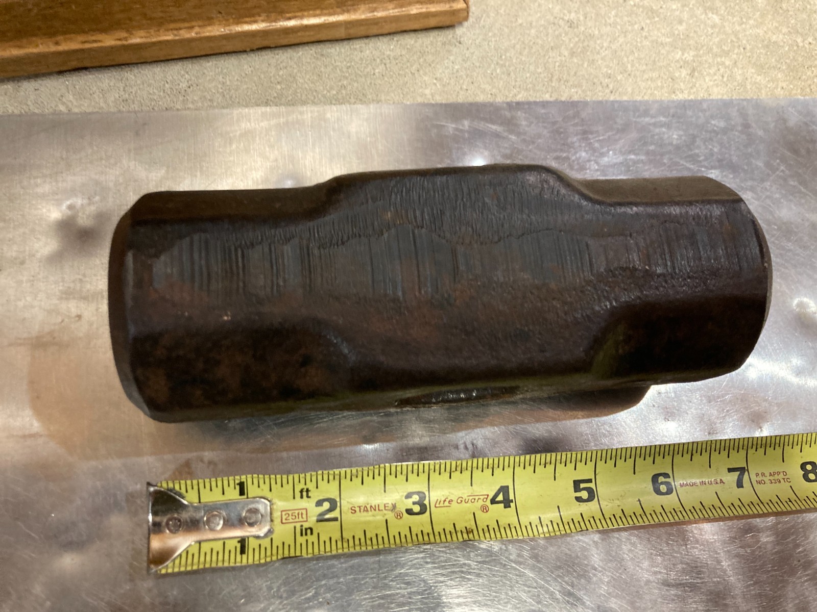 Vintage USM 8lb Sledge Hammer Head Octagonal Shape. Double stamped.