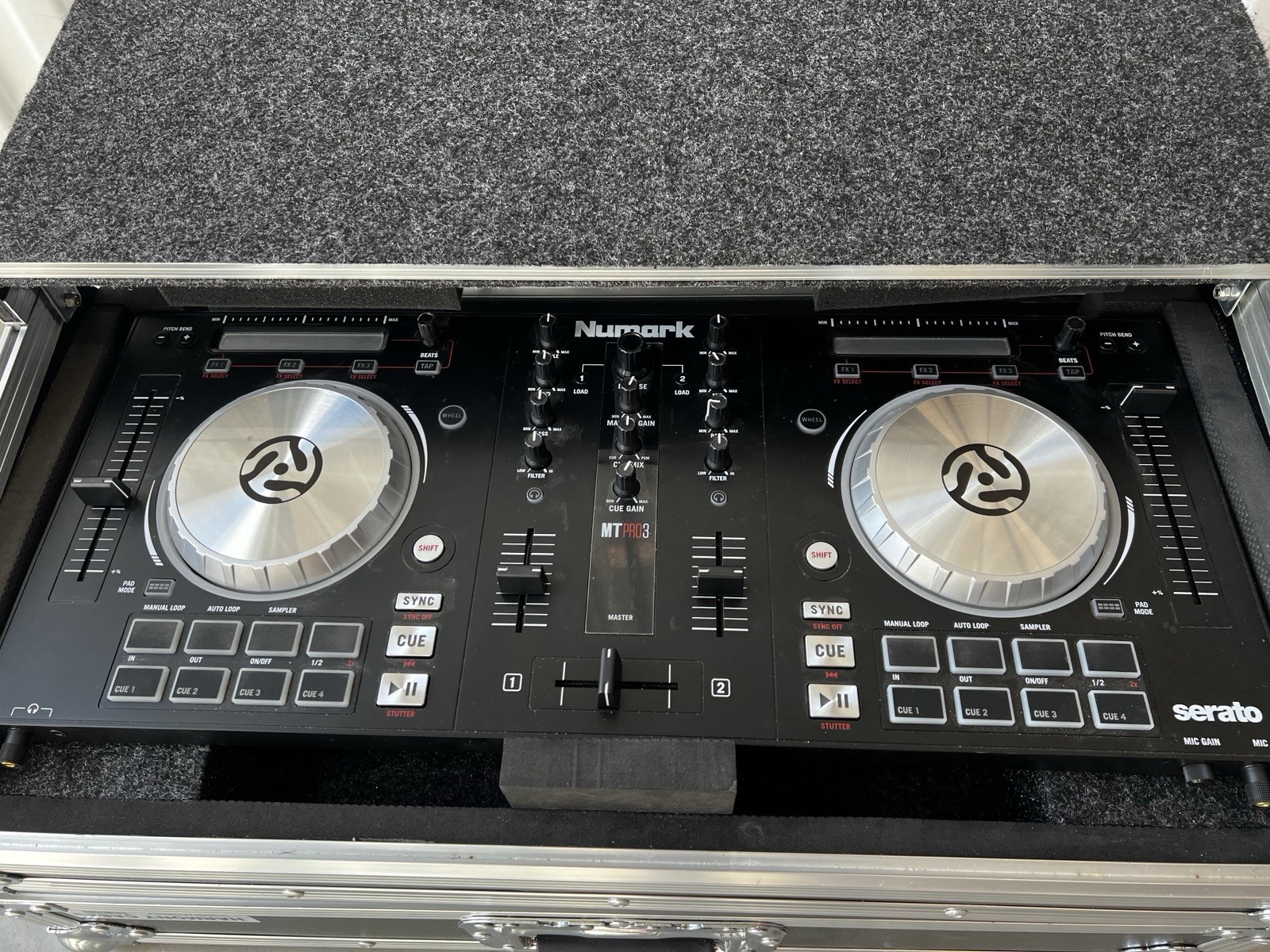 Numark Mixtrack Pro 3 Controller with Cord in Harmony Fitted Flight Case