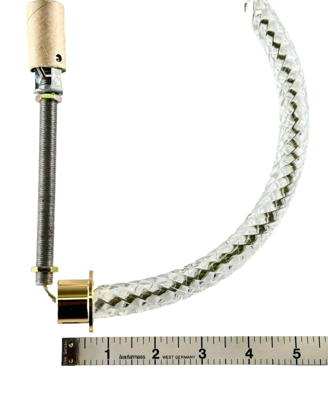 Replacement Crystal Rope Pattern Chandelier S Arm Wired with Attached Candle Fix