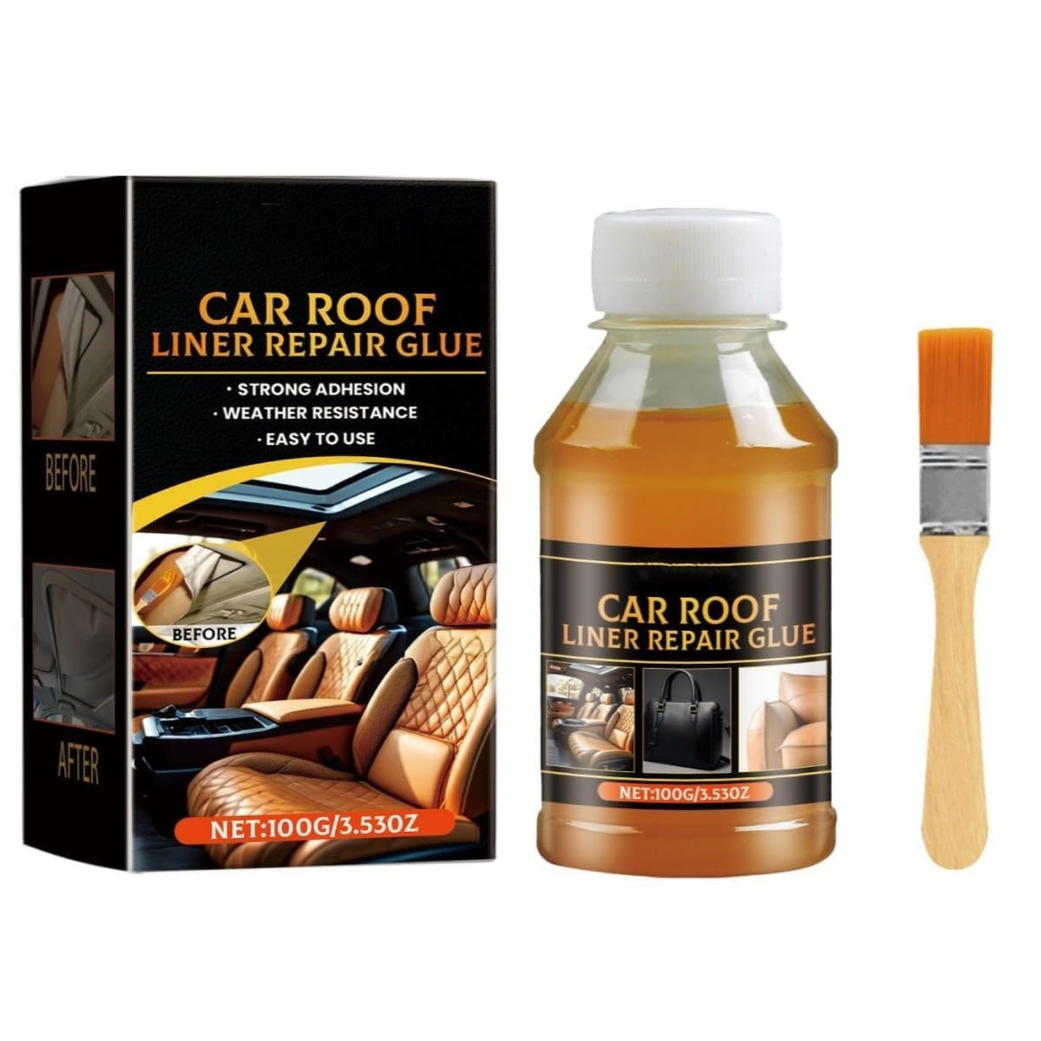 Car Headliner Adhesive,Headliner Repair Glue,Upholstery Glue for Cars,Car Roo...