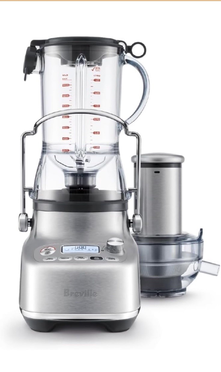 Breville 3X Bluicer Pro Blender & Juicer BJB815BSS, Brushed Stainless Steel NIB