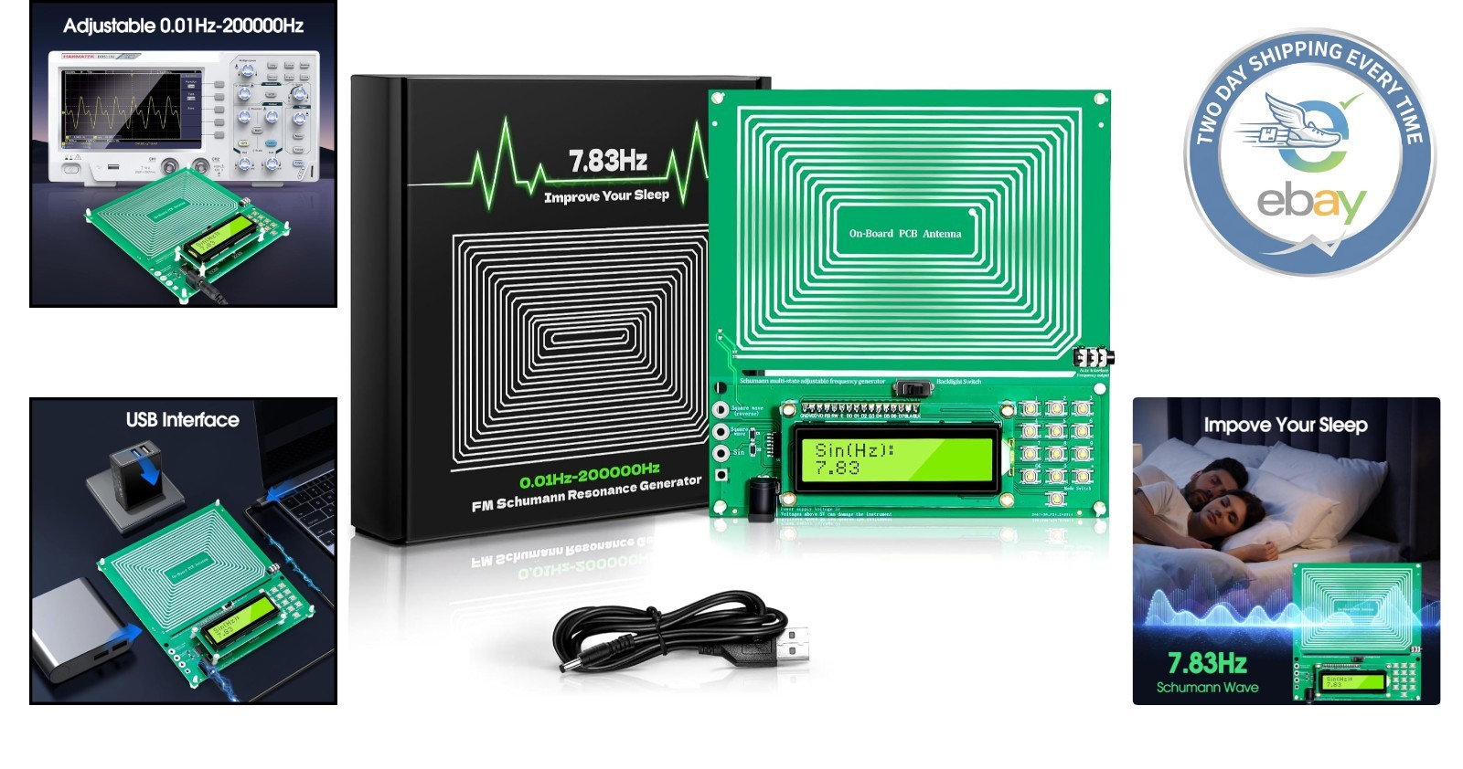 7.83Hz Healing Frequency Generator - Touch Control for Meditation & Relaxation