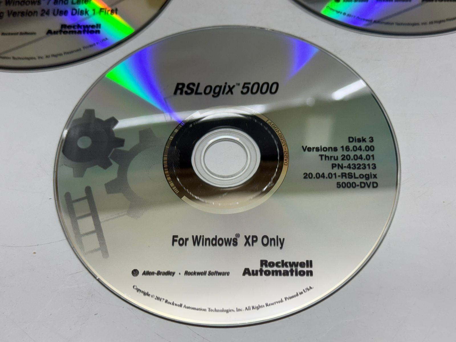 ALLEN BRADLEY STUDIO 5000 9324-RLD700NXENM RSLOGIX 5000 SOFTWARE DVD CD