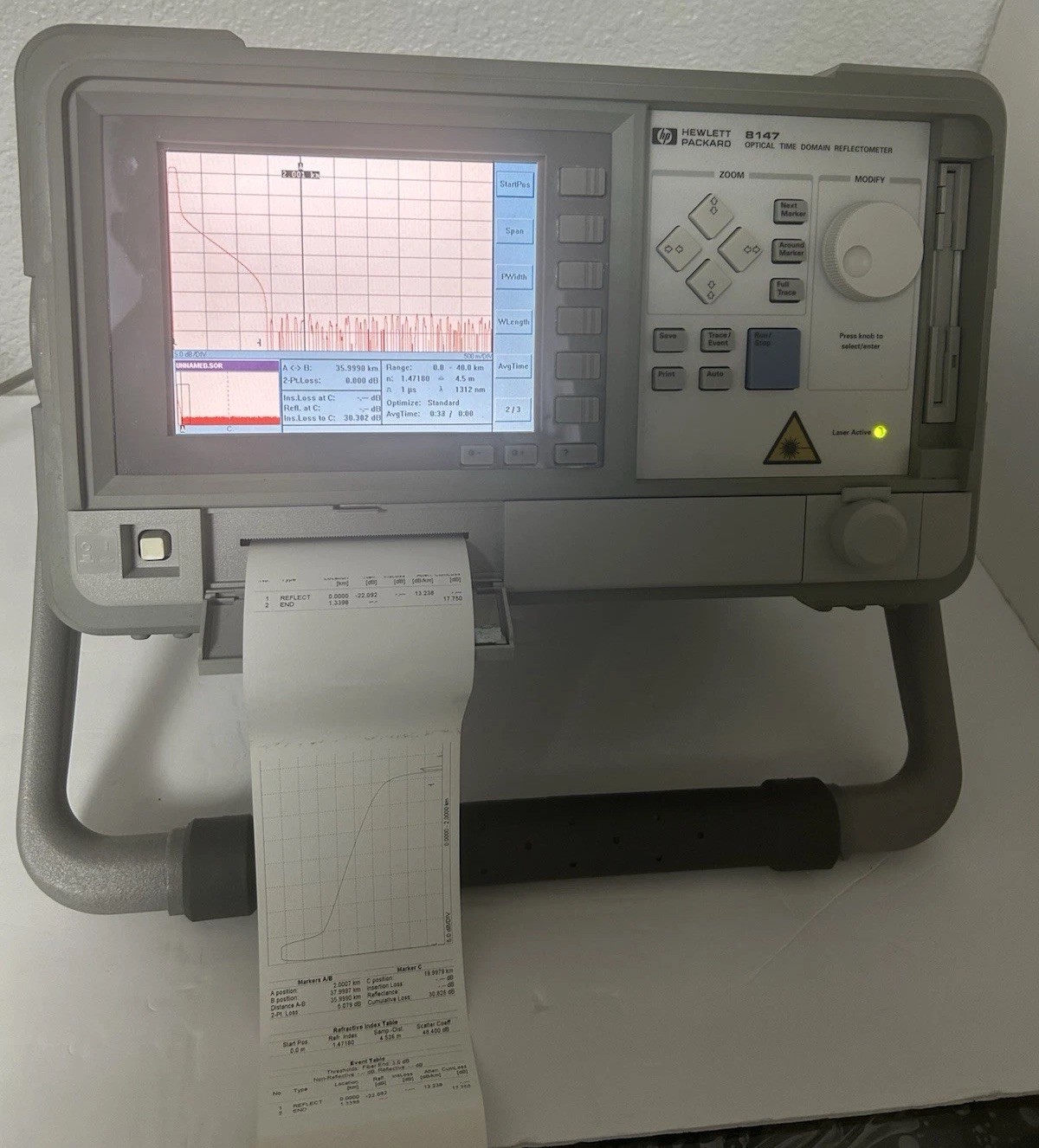 HP Agilent 8147 OTDR /E4310A/ E4324A, Optical Time Domain Reflector, accessories
