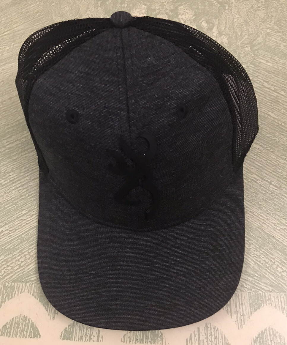 New Browning Turley Black Mesh Back Hat Cap 308785891 FFF