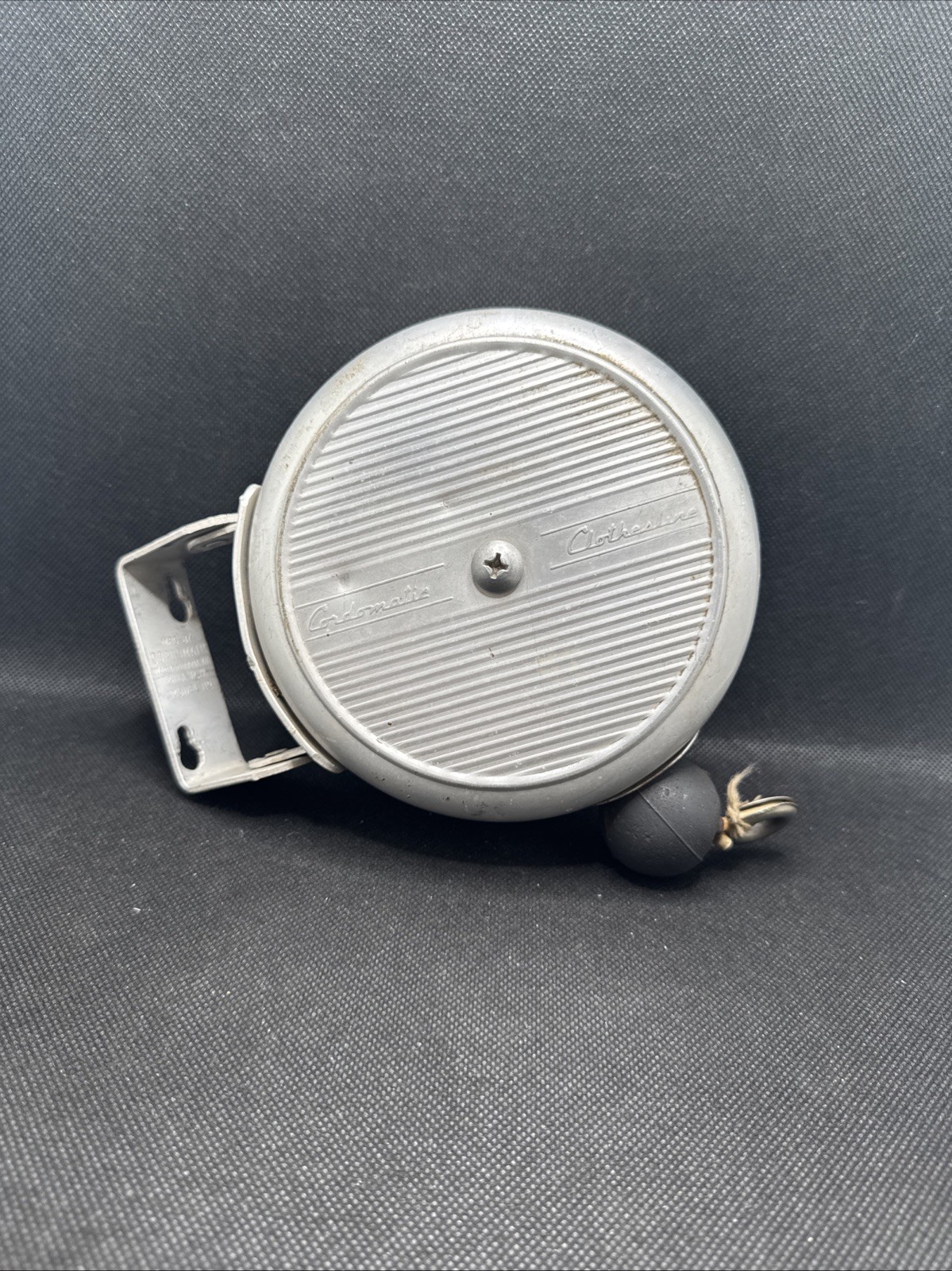 Cordomatic Vintage Automatic Retractable Clothesline Reel Aluminum MCM
