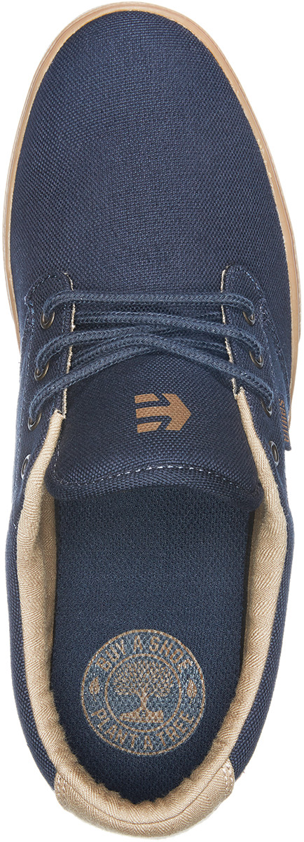 Etnies Men's Jameson 2 ECO Skate Shoe Navy/Gum/Gold - 4101000323-461, Navy/Gum/G