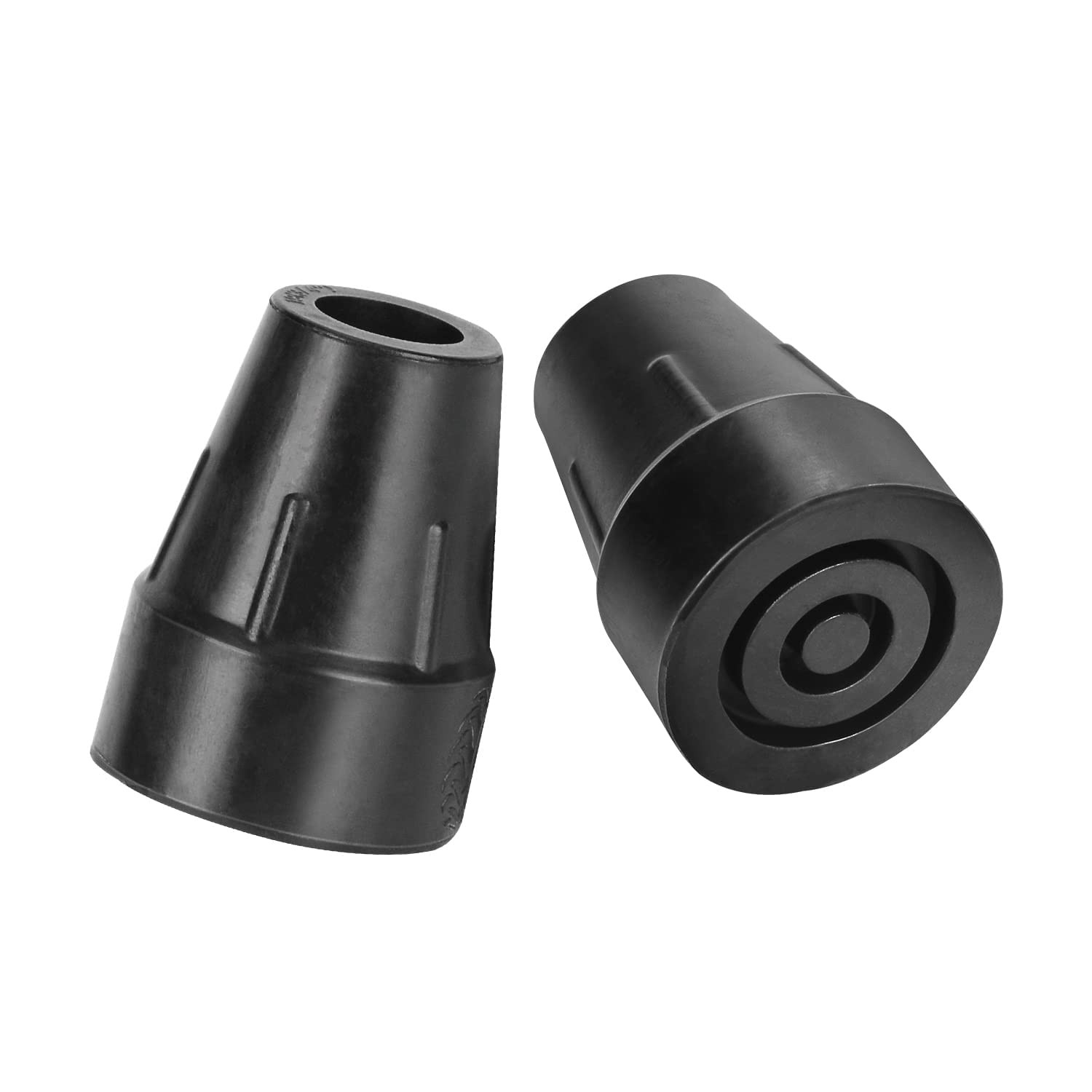 supregear Rubber Cane Tips (Set of 2) - Heavy Duty Replacement for Walking Ca...
