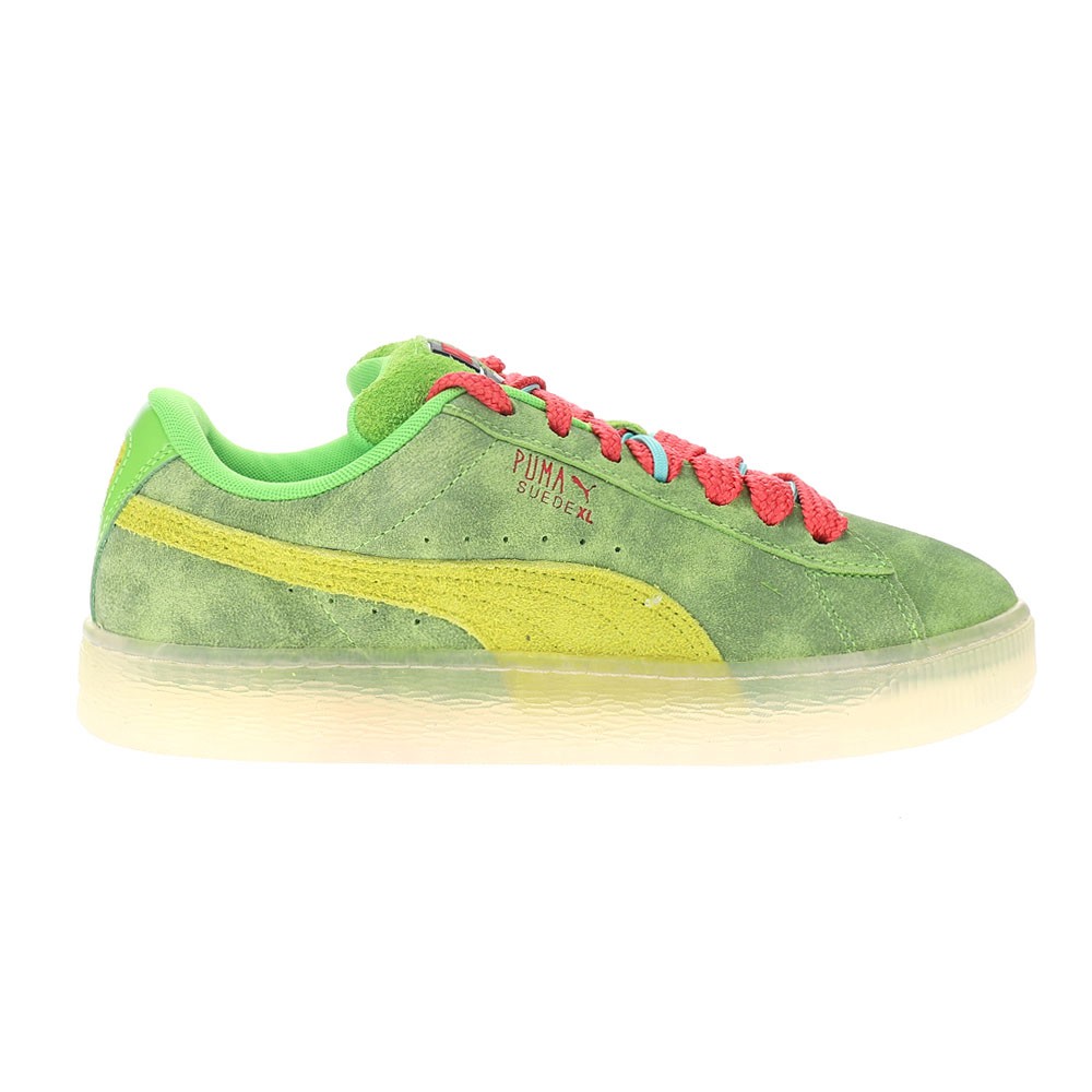 PUMA  X Ghostbusters Suede Xl Slimer Lace Up  Mens Green Sneakers Casual Shoes 3