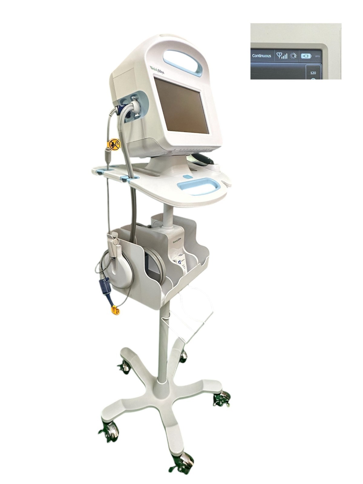 Welch Allyn Connex Vital Signs Monitor 68NXEX w/ WIFI, SPO2, Stand, Braun Pro