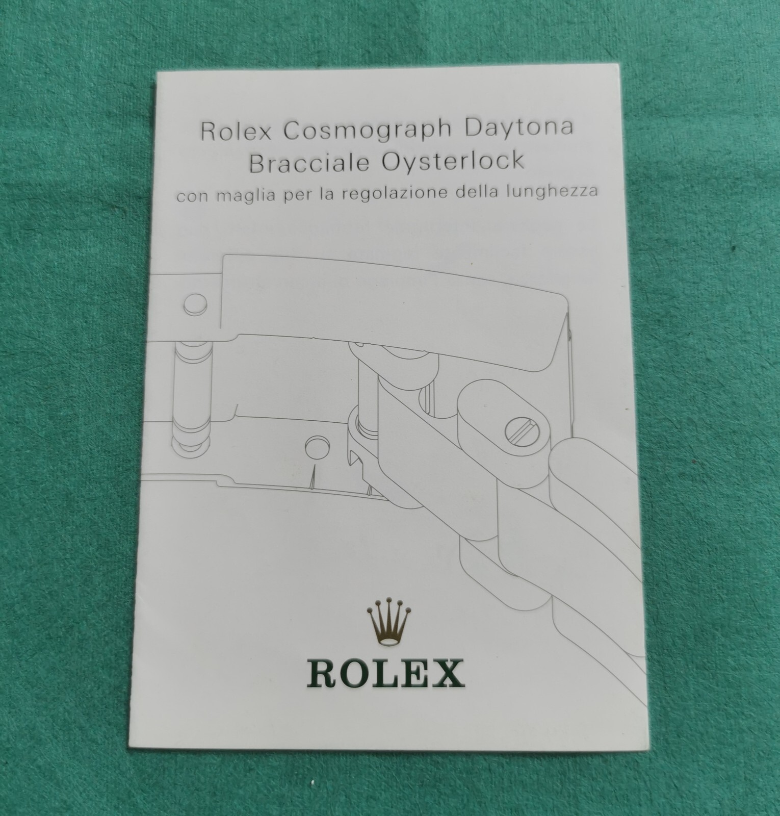 Rolex Booklet Daytona Bracelet Oysterlock Italian Ref. 116520 116523 116528