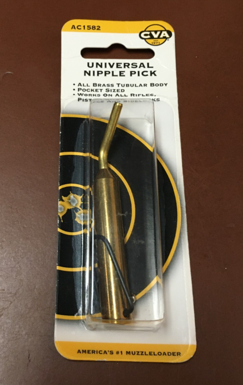 CVA Brass Black Powder Nipple Pick  Works on all Rifles Sidelocks & Pistols NOS