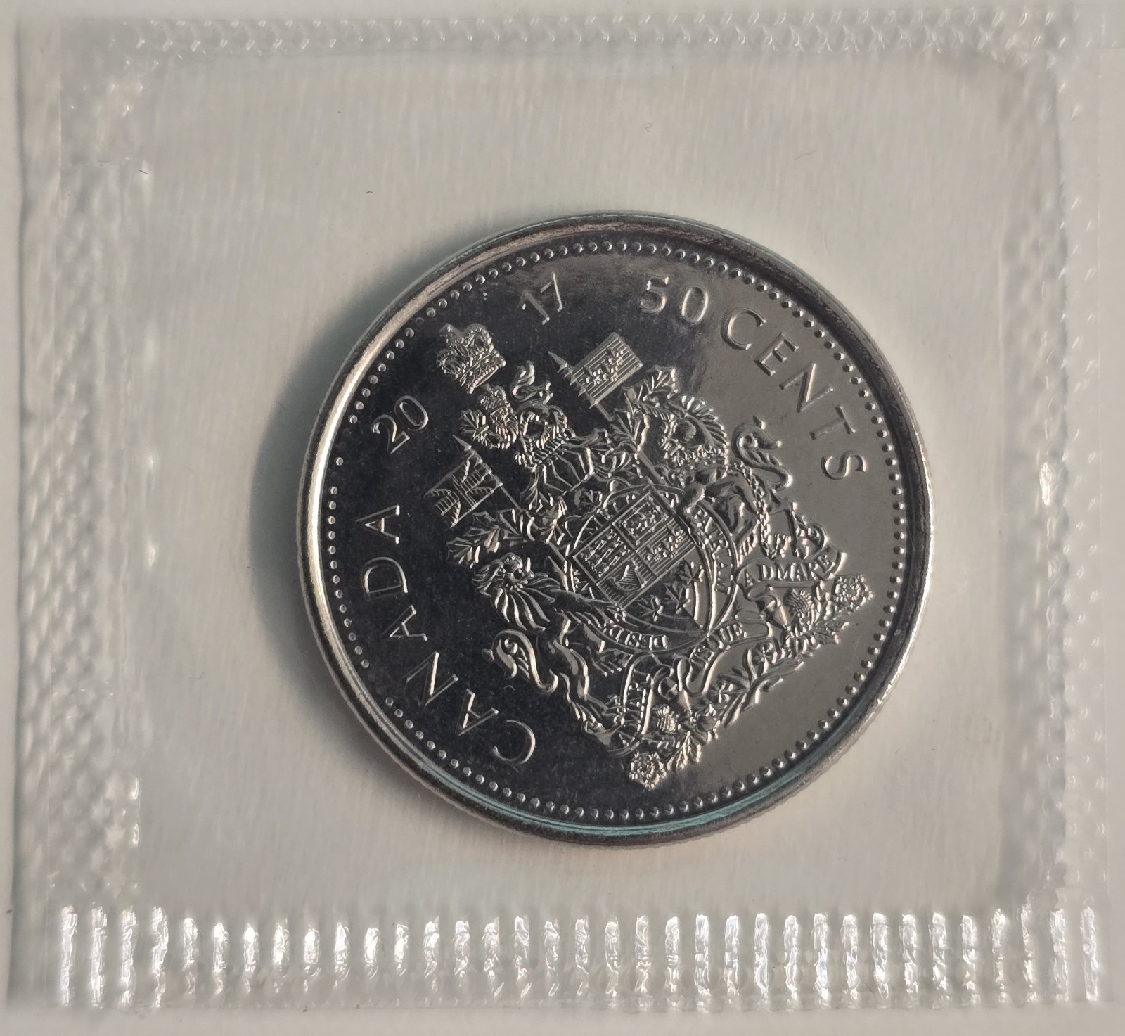 2017 Canada 50c - Classic Coat of Arms - UNC Mint State Sealed from Set