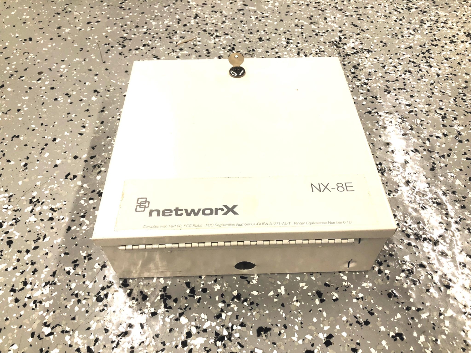 networX Security Alarm Cabinet ONLY NX-8E USED