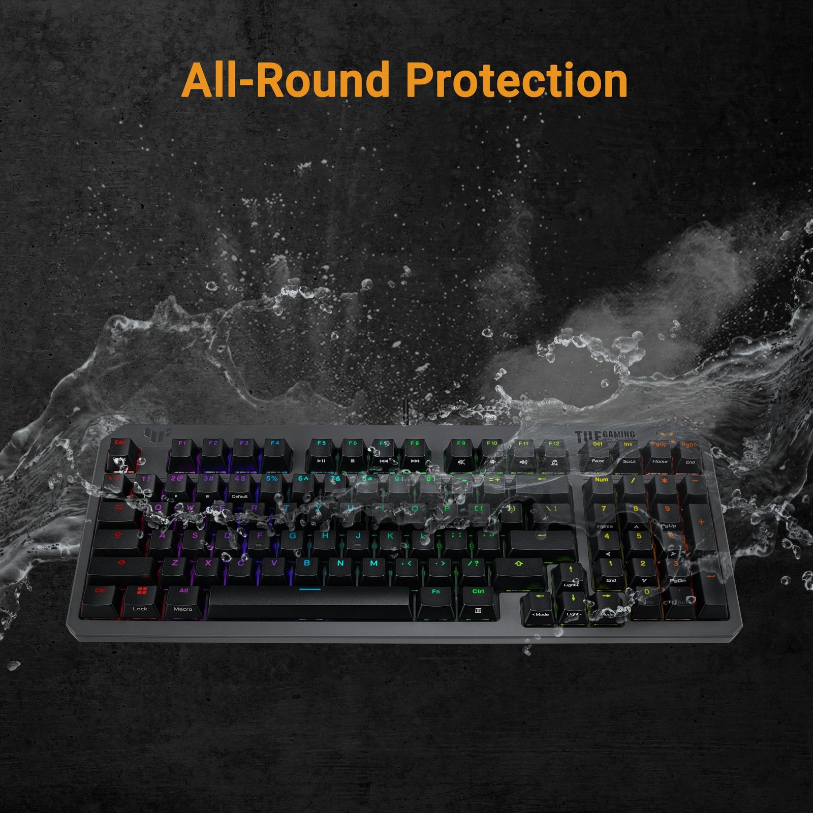 TUF Gaming K3 Gen II 97-Key Keyboard Optical-Mechanical Blue Switch PBT Keycaps