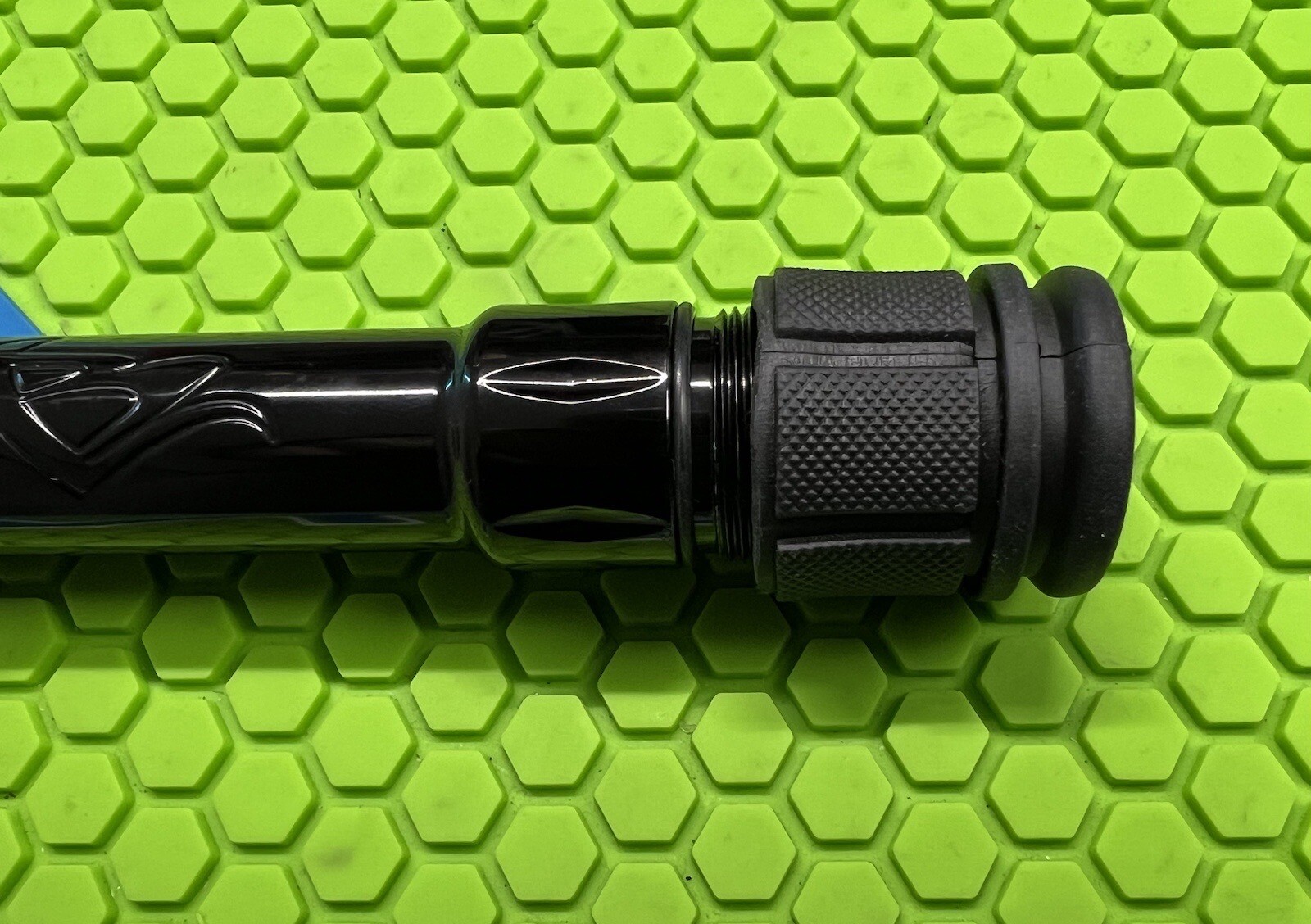 UNIVERSAL PAINTBALL MARKER BARREL RUBBER BACK / TIP PROTECTOR - BLACK