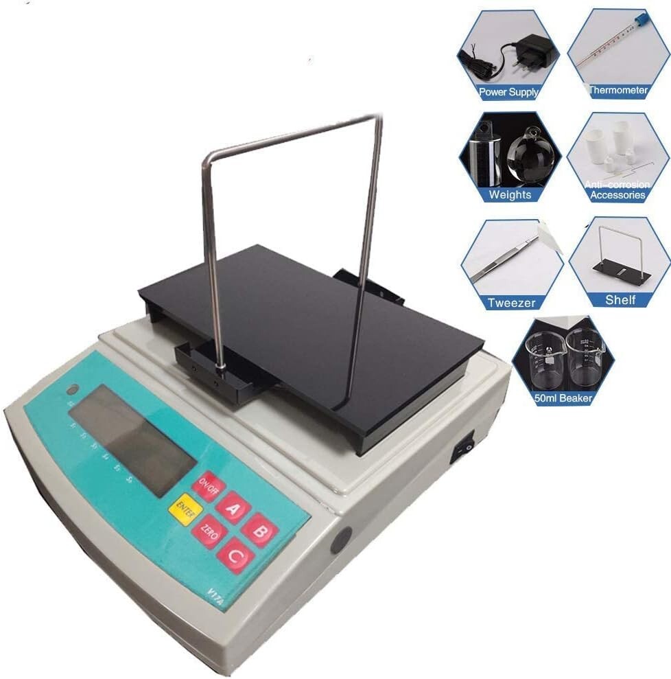 Liquid Density Meter Densitometer Measuring Gauge Measuring Maximum Weight 300g