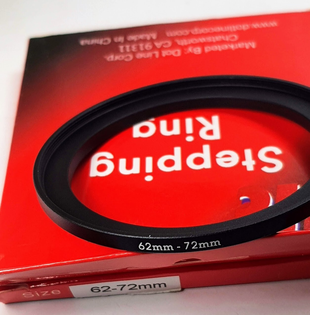 62-72mm Metal Step Up Stepping Lens Filter Adapter Ring 62mm-72mm E62-E72 62-72