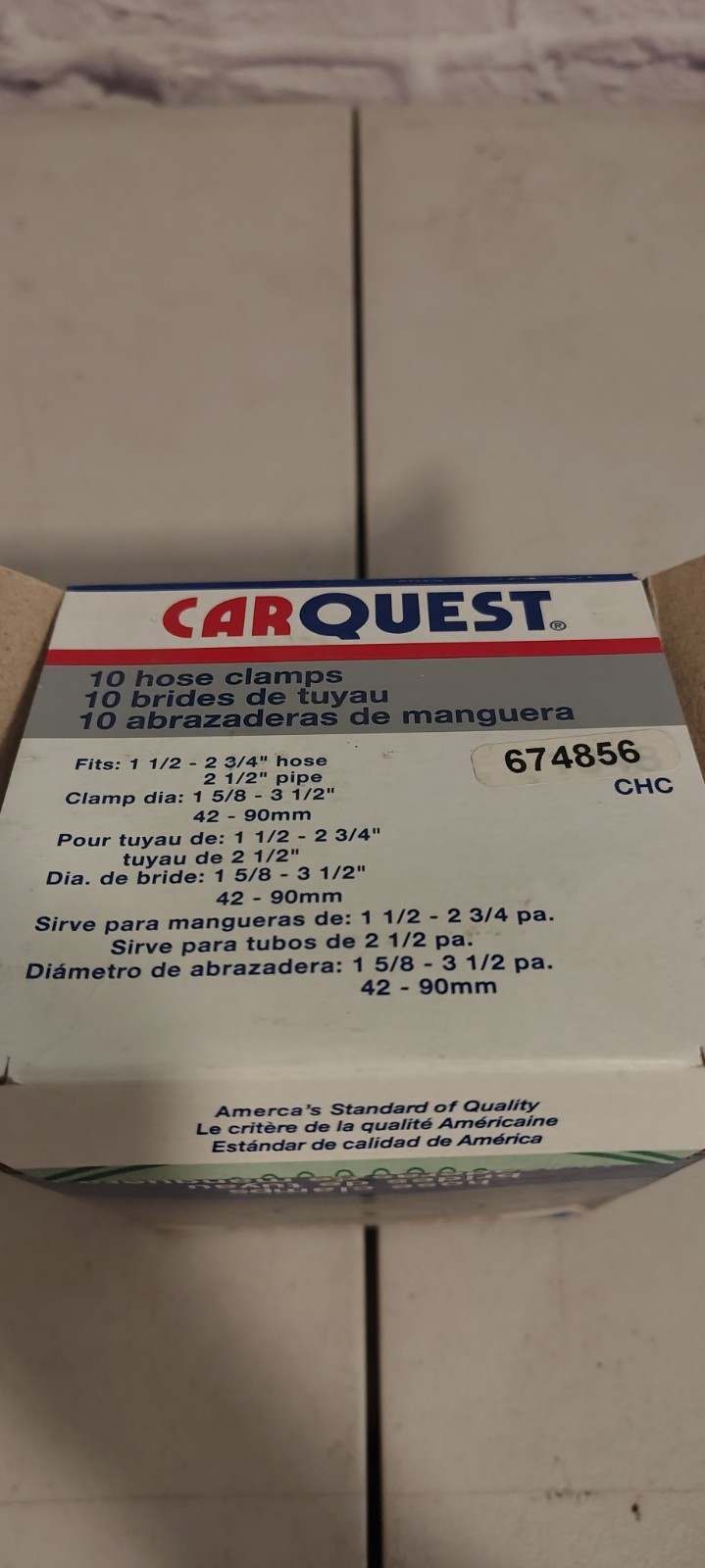 Carquest 674856 10 Hose Clamps