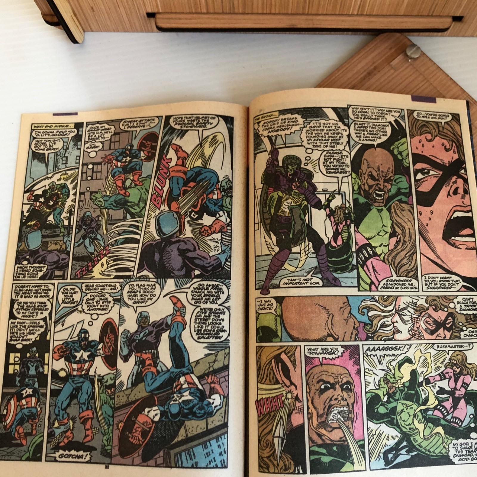 Eco-Friendly Comic Storage/Display Short Box Plus Vintage Captain America Comic