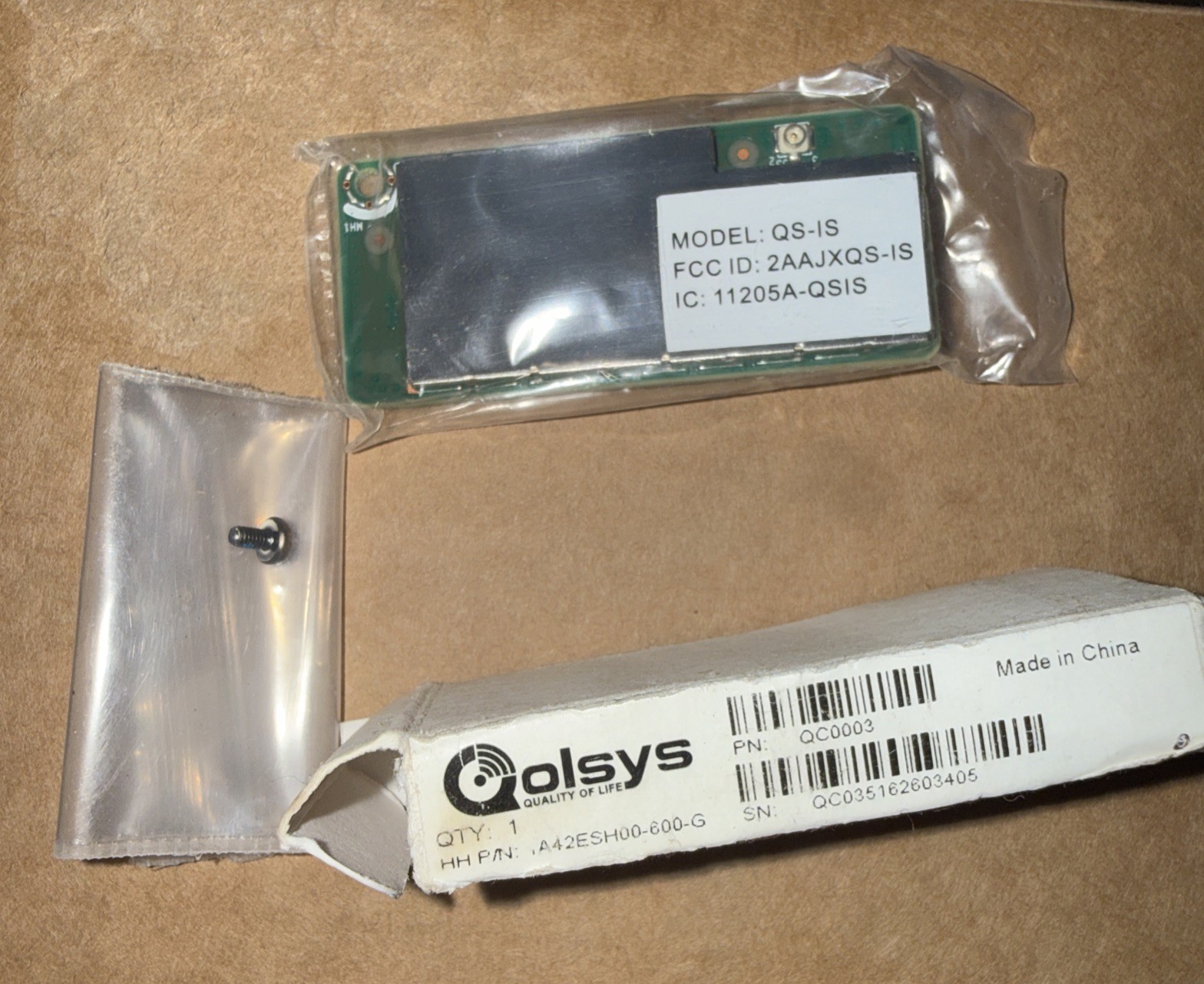 QOLSYS QC0003-840 DAUGTHER BOARD RECEIVER FOR IMAGE SENSOR QC0003-840 iQ2 iQ4 HB