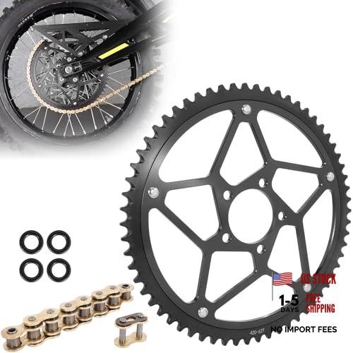 62 Tooth Sprocket with Chains Links, for Light Bee X,X60 X260 | 62T 1 Black