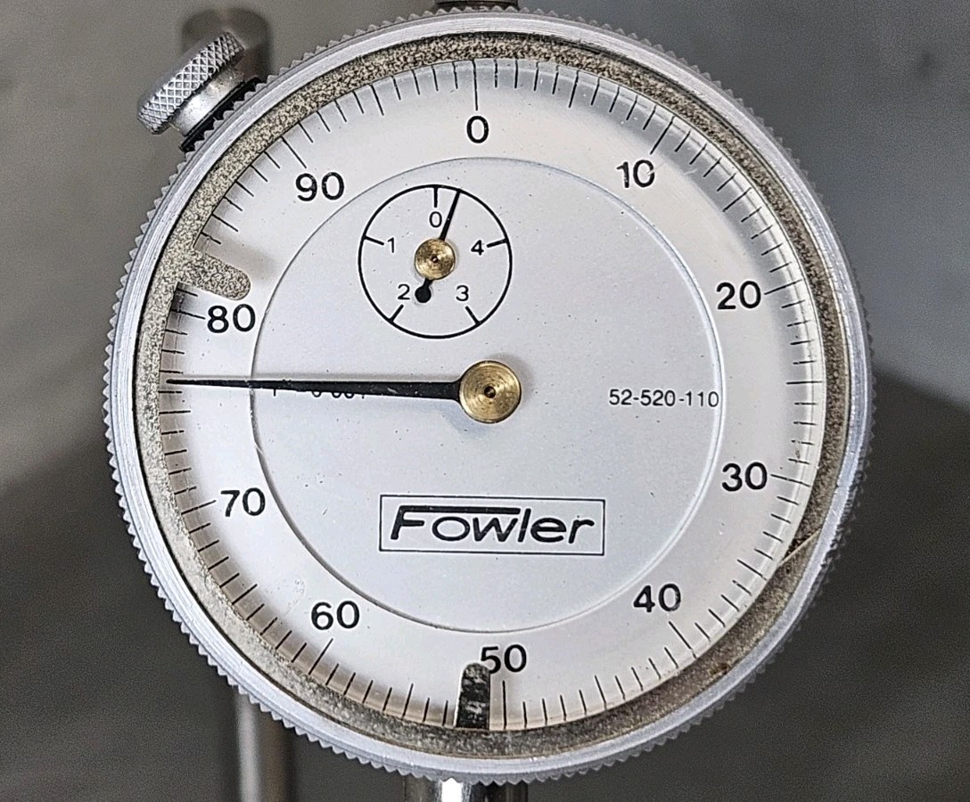 Starrett No. 657D magnetic base with a Fowler 1" dial indicator - 657