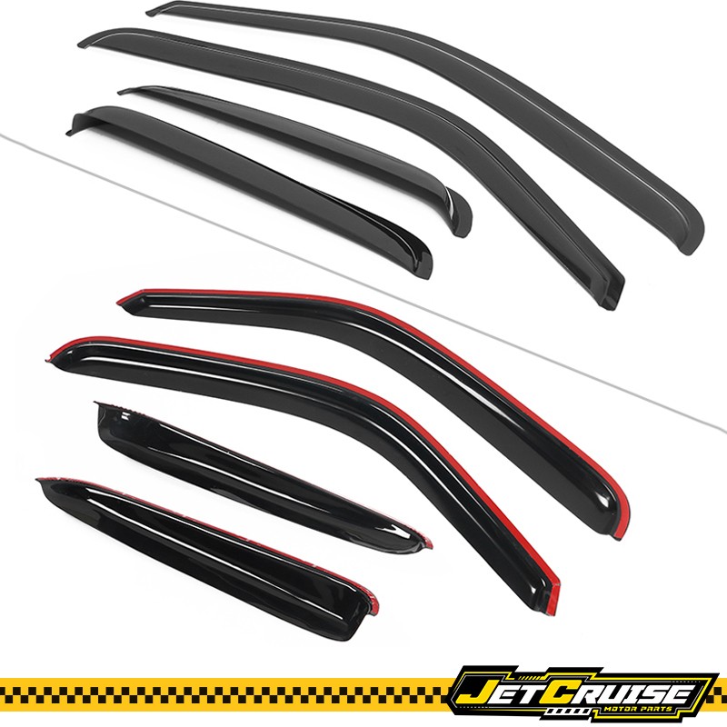 Fits 99-06 Silverado Sierra Extended Cab Acrylic Window Visors Rain Sun Guards