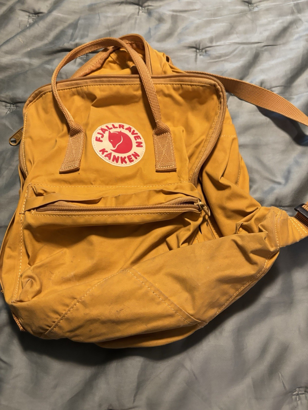 Fjällräven Kånken Yellow 16L Vinylon F Backpack 3 Pockets Fits 13" Laptop