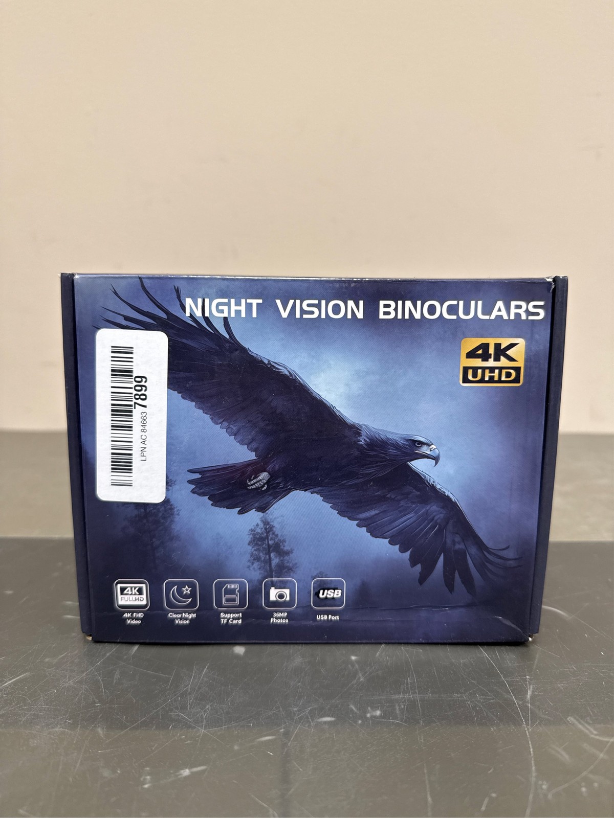 Night Vision Goggles - 4K Night Vision Binoculars with 5000mAh Rechargeable Ba 4