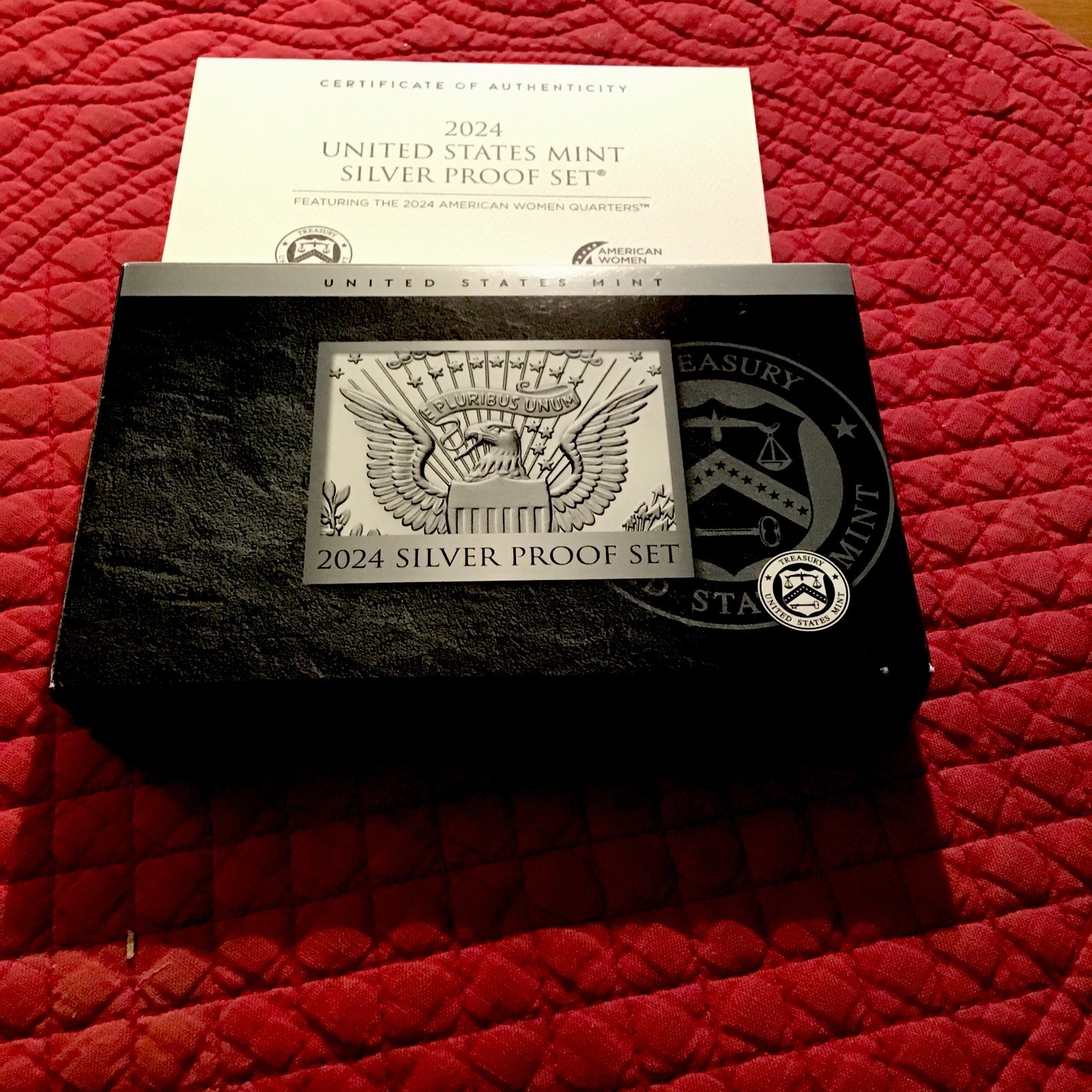 2024 US Mint Silver Proof Set (with Some Toning). 1 1/3 oz of .99 SILVER!