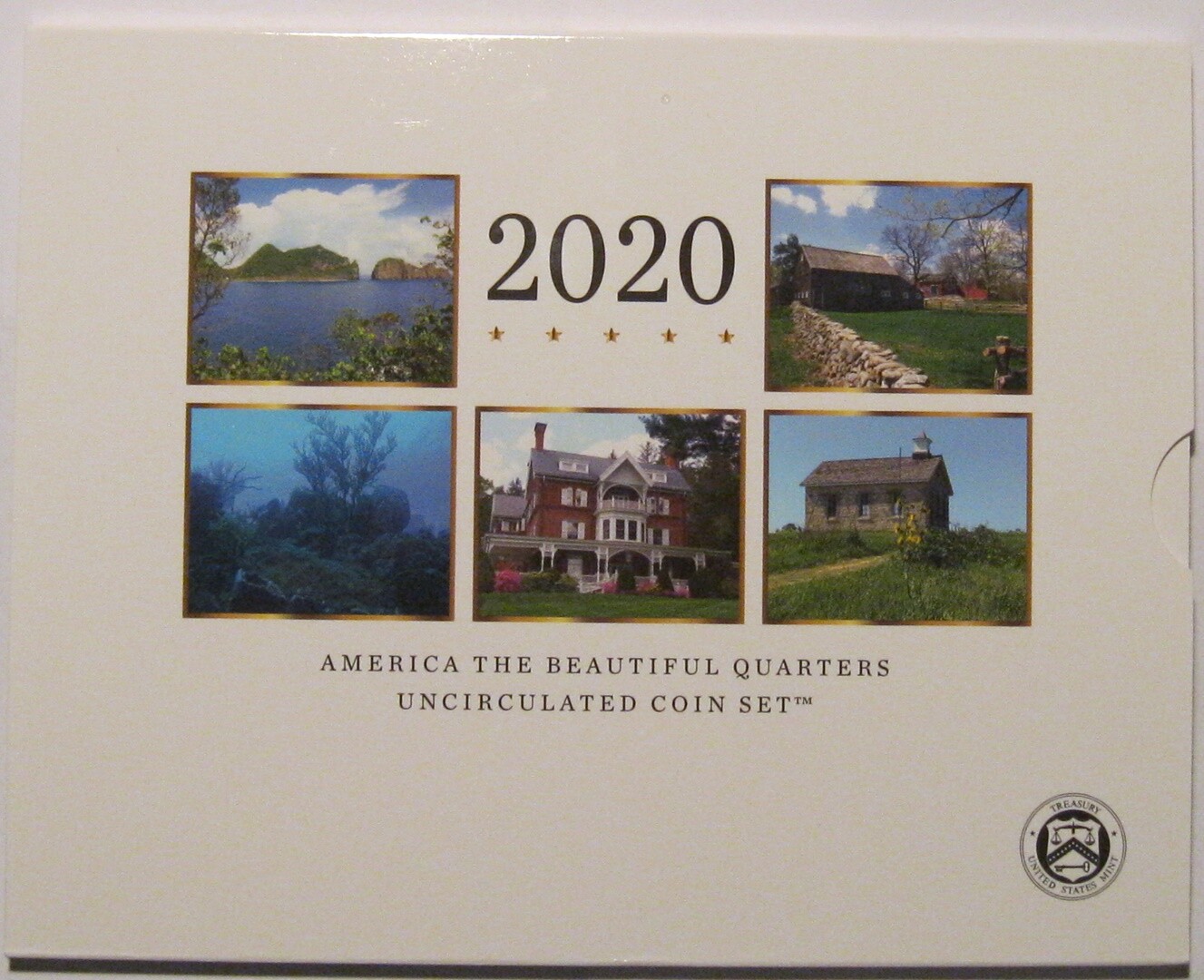 2020 P & D US Mint America the Beautiful Uncirculated 10 Coin Quarter Set 20AA