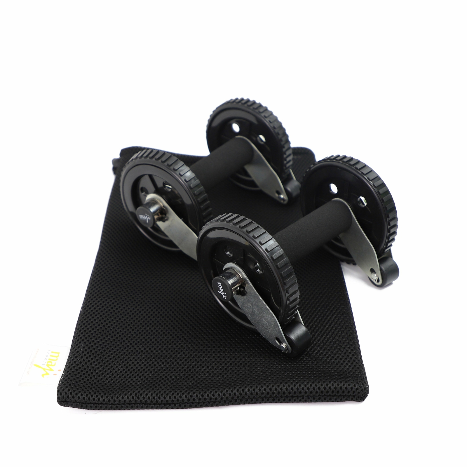 Multi-Functional Ab Rollers / Push-Up Bars w Active Stop-Wheel Function (SZ14)
